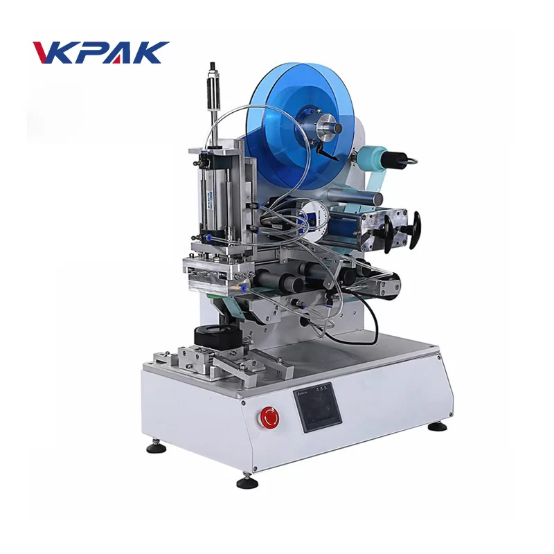 VK-T804 Aplikator Label Permukaan Rata Kepersisan Tinggi Semi Auto